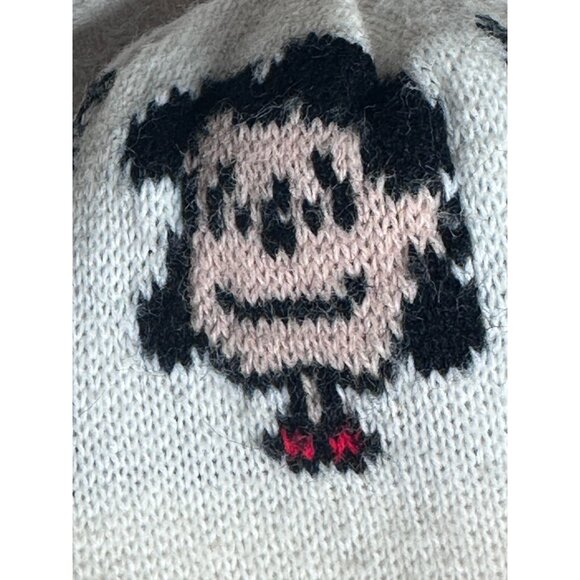 Peanuts Lucy Comic Knit Beanie Hat Red White Acrylic Winter Ski Accessory Vtg - Picture 7 of 7